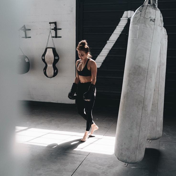 Professional gym interior with strength equipment