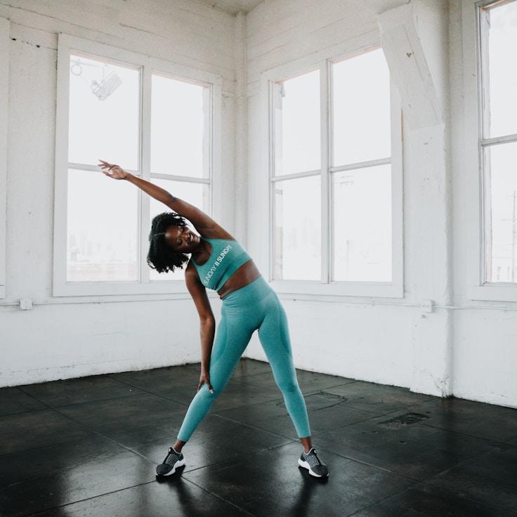 Wellness-focused fitness space with calm atmosphere